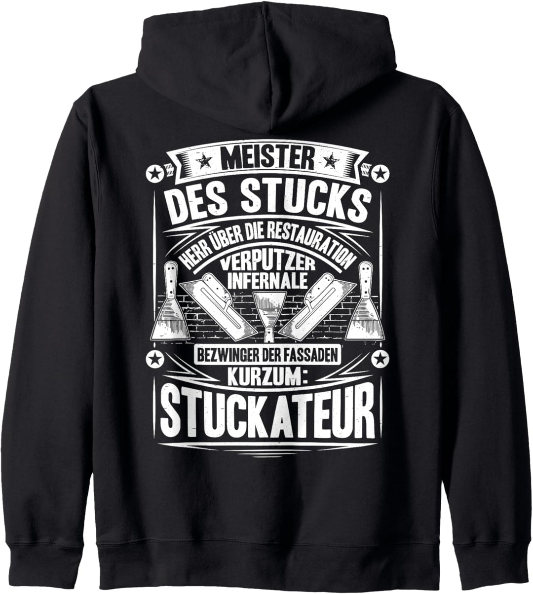 Verputzer Meister Des Stucks Gipser Stuckateur Kapuzenjacke