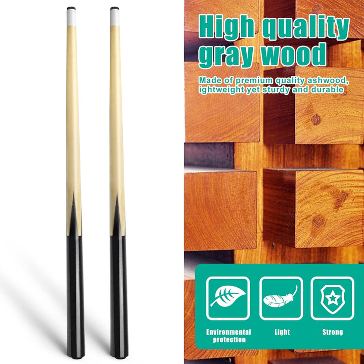 VANLAN Billard-Queue-Sticks aus Holz, Shorty-Queues, Pool-Queues für Kinder, Hartholz, Billardqueue,