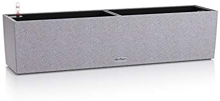 LECHUZA BALCONERA Stone 80 steingrau 15660 79x19x19 cm Steingrau, 79x19x19 cm Steingrau