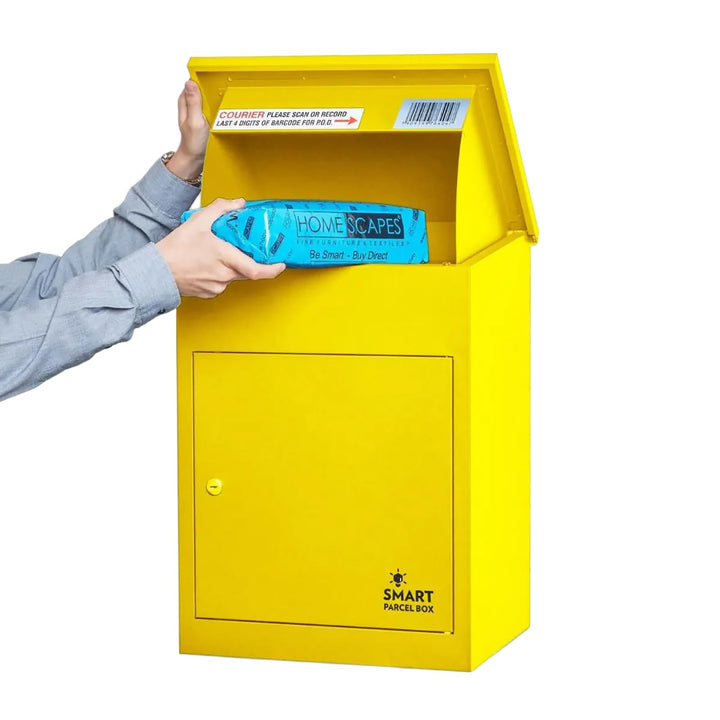 Smart Parcel Box, mittelgrosser Paketbriefkasten mit Paketfach und Briefkasten, sicherer Paketkasten