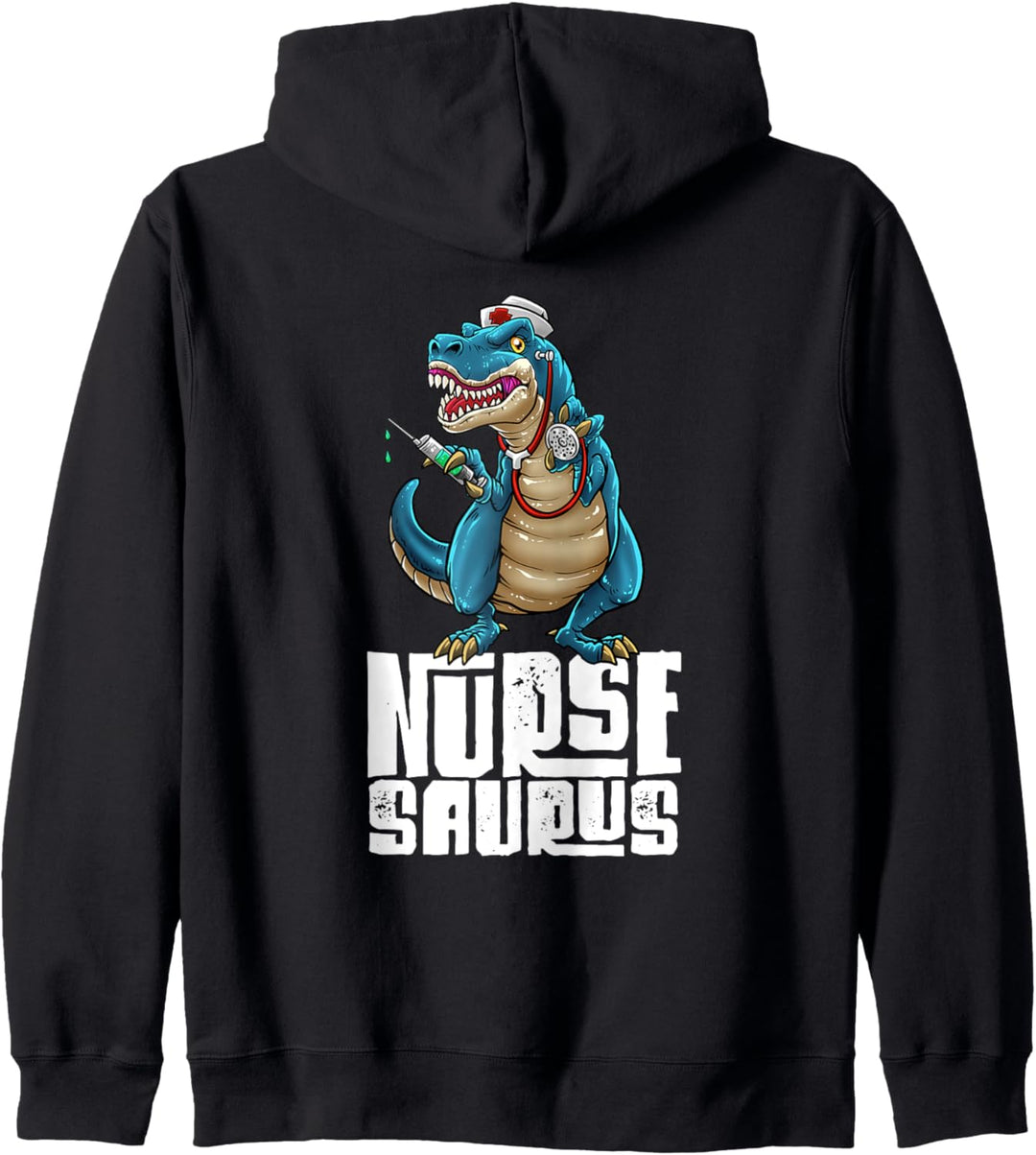 Nurse Saurus Dinosaurier T-Rex Nursing RN Kapuzenjacke
