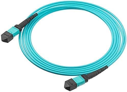 Elfcam® - 15m MPO auf MPO LWL Patchkabel, OM3 Multimode Fiber, 12 Fasern, 15 Meter 15m 12 Fasern, 15