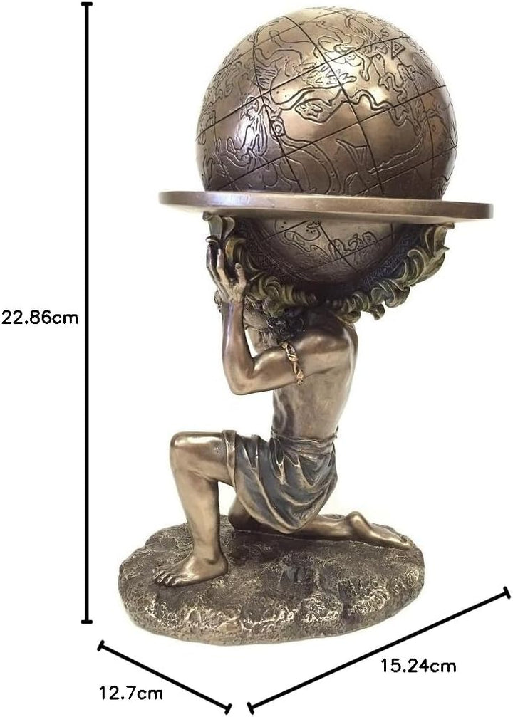 Veronese Design Statue griechischer Titan Atlas trägt die Welt