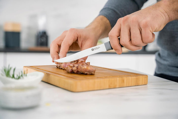 Zwilling Now S Messer Steakmesserset 4-tlg, Schwarz Rostfreier Spezialstahl Eisgehärtet