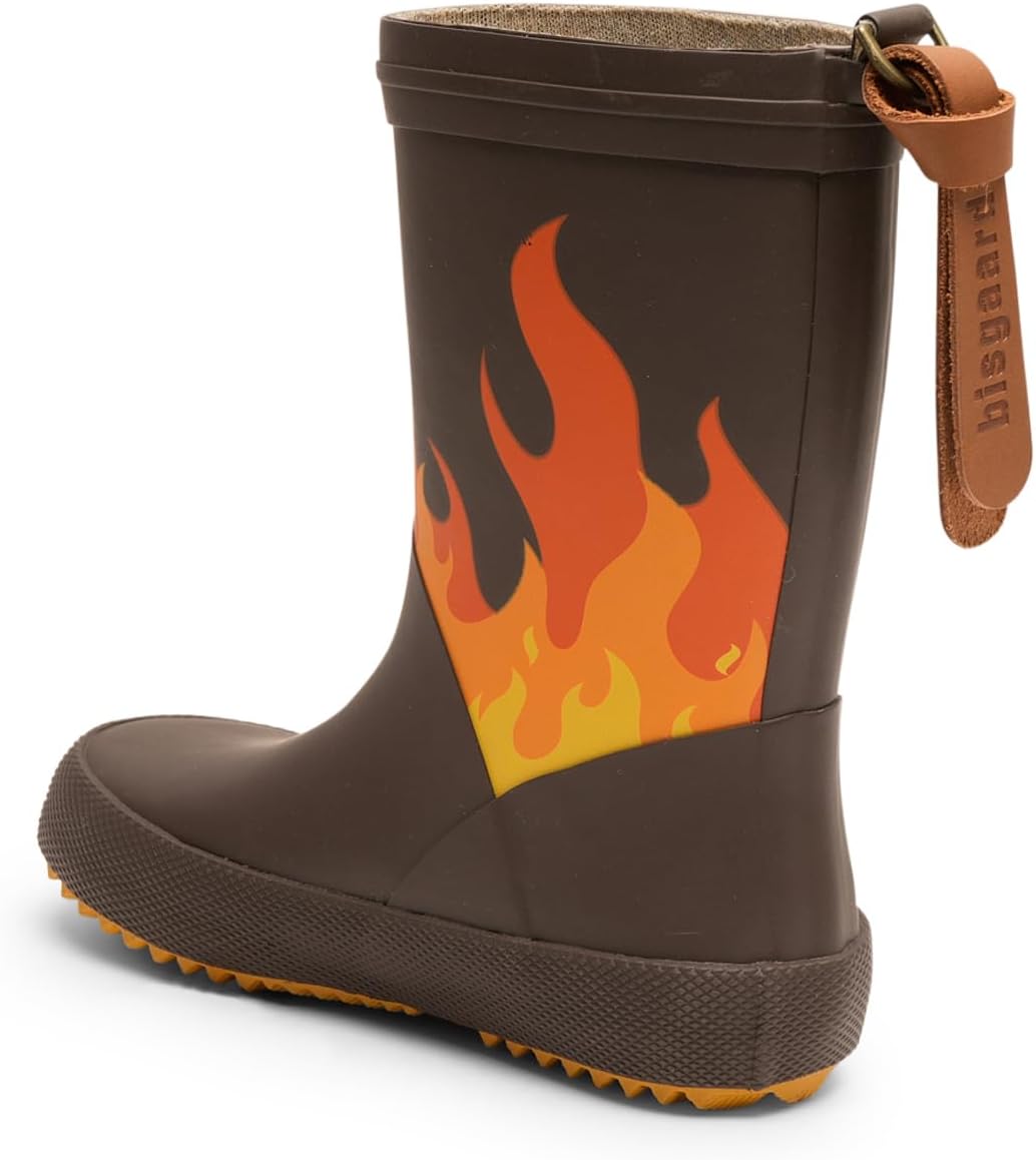 Bisgaard Unisex Kinder Bisgaard Fashion IiRain Boot 25 EU Brown Flames, 25 EU Brown Flames
