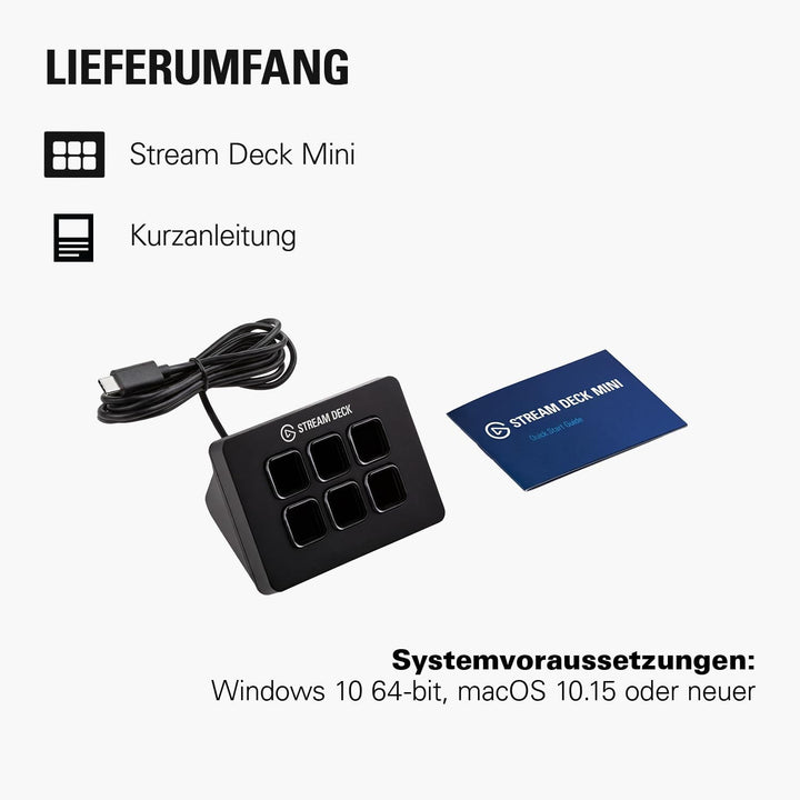 Elgato Stream Deck Mini – Kontrolliere Zoom, Teams, PowerPoint, MS Office etc.,mehr Produktivität mi