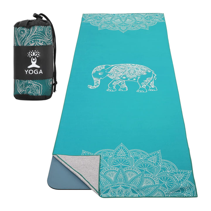 MoKo Yogamatten Handtuch, rutschfest Yoga Handtuch Auflage für Yogamatte Schweissabsorbierend Saugfä