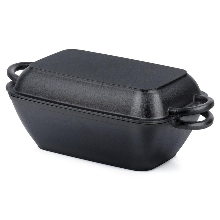 Bräter Brattopf Bratpfanne mit Deckel aus Gusseisen 2in1 CAST LINE 3,5 L / 1,5 L