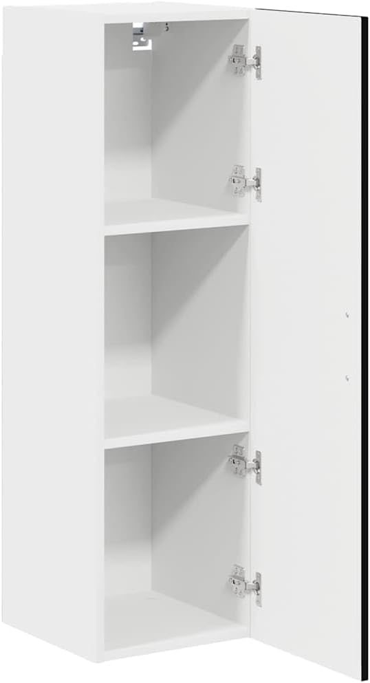 vidaXL Geschirrspülerfront Kalmar Schwarz 30 x 31 x 100 cm, Eleganter moderner Küchenregal, grosser