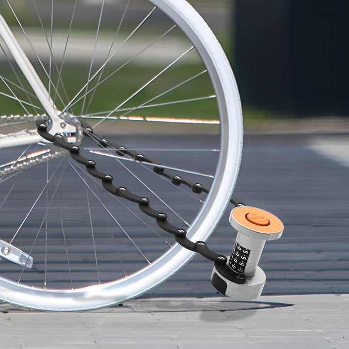 Fahrradschloss Faltschloss Fahrrad, Multifunktional Zahlenschloss, Leicht zu Lagern, 2 Wege Passwort