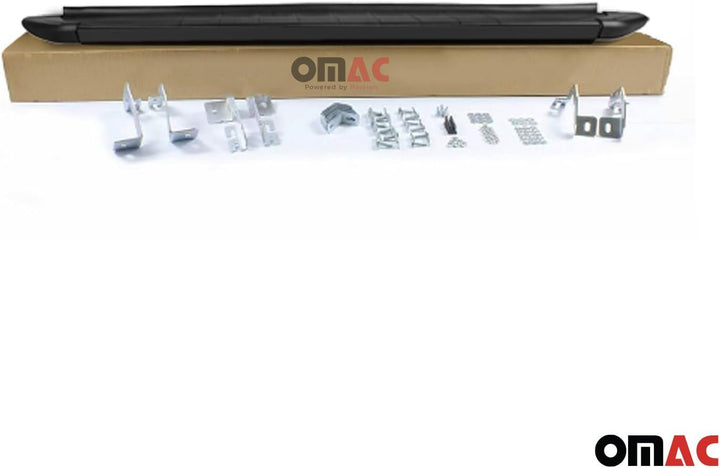 Trittbretter Seitenschweller kompatibel mit Nissan Qashqai J10 2006-2014 Alu Schwarz 2 TLG