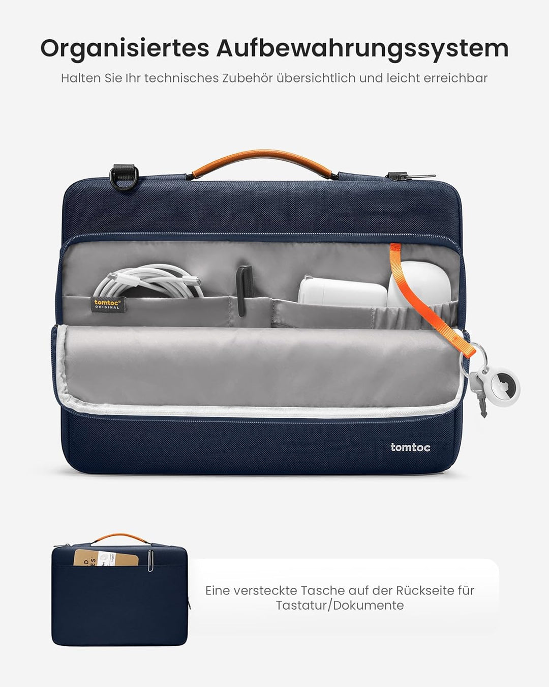 tomtoc 360° Laptop Tasche Hülle für 13 Zoll MacBook Air M5 2026, M4/A3240 2025, M3/M2/M1, 13" MacBoo