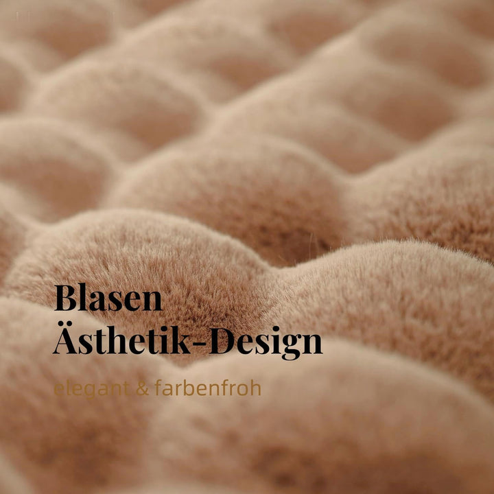 Kuscheldecke Beige Braun Khaki 220×240cm Flauschig Warm Weich Dick Sofadecke Couchdecke Wohnzimmer D