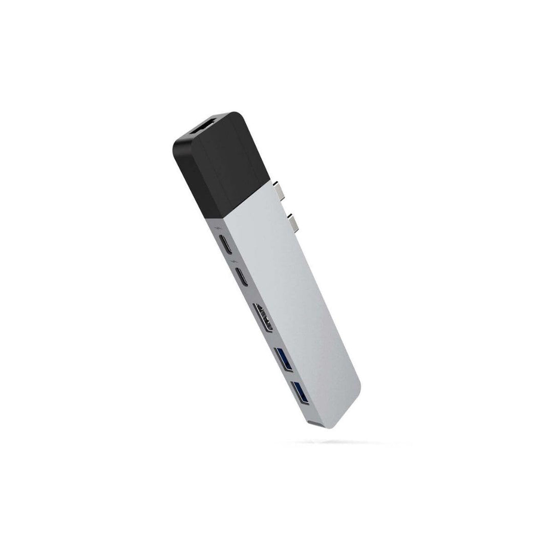 HyperDrive GN28N-SILBER NET 6-in-2 USB-C Hub - Silber, Silber
