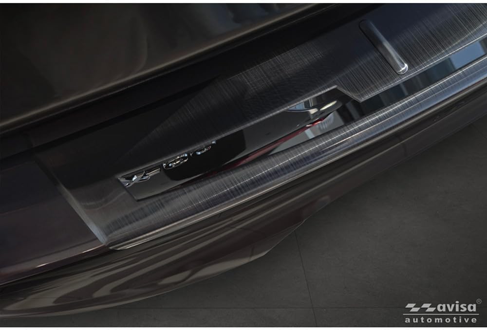 Avisa Schwarz Edelstahl Heckstossstangenschutz kompatibel mit Mazda CX-60 (KH_) 2022- &