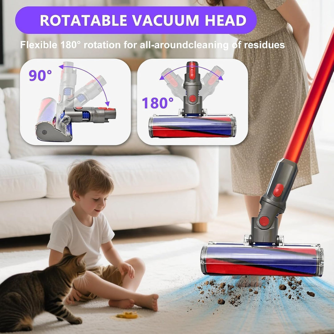Softwalze Bodendüse für Dyson V7 V8 V10 V11 V15 SV10 SV11 SV12 SV14 SV15 Staubsauger, Elektrischer S
