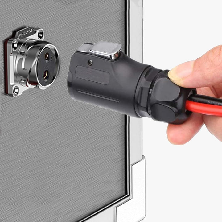 GINTOOYUN SAE auf LP-20 Kabeladapter, wasserdicht, 10 AWG, 2-polig, industrieller Rundstecker auf SA