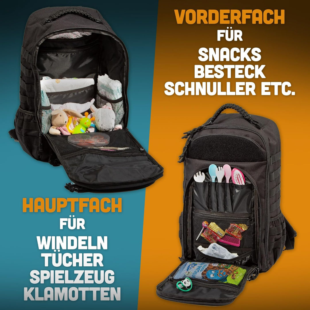 Daddynator | BIG Arnold Wickelrucksack für Männer mit Wickelunterlage, BIG ARNOLD