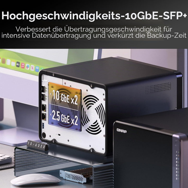 QNAP NAS TS-632X-4G (6 Bay) 6 Einschübe, 6 Einschübe