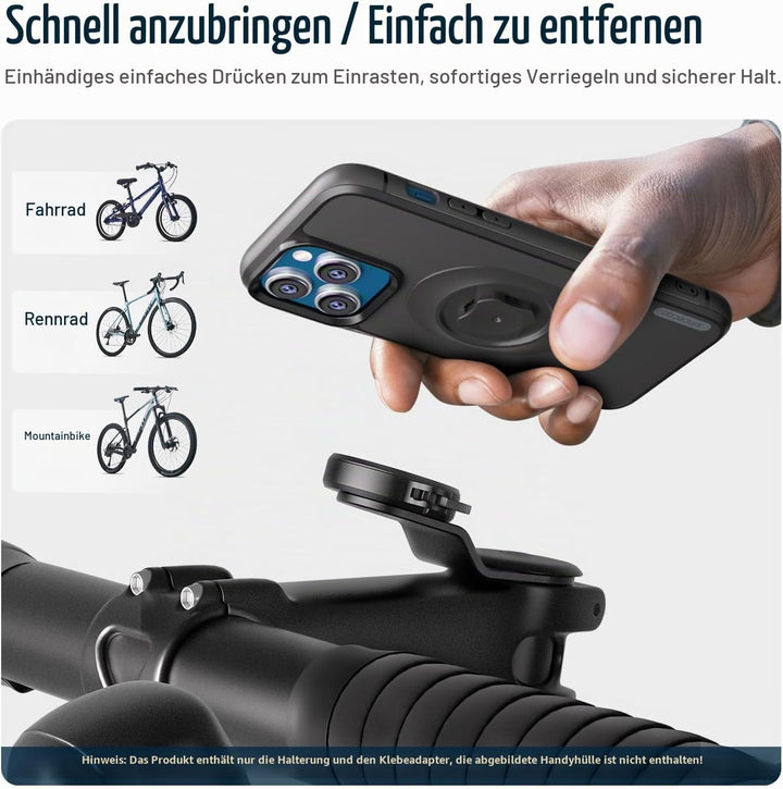 sincetop Fahrrad-Handyhalterung, Mountainbike-Vorbau Handyhalter, universelle Aluminium-Lenkerhalter