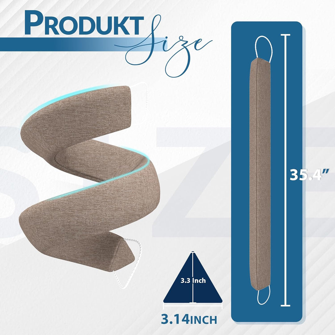 Zugluftstopper für Türen,90cm Windstopper,Extra Schwere Türdichtung Waschbar,Zur Wind- und Schalldäm