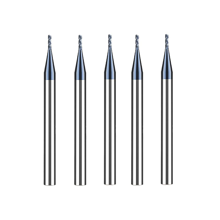 Hartmetall Schaftfräser 1mm, 4 Zähne/Schneiden, AlTiN Schwarz Beschichtung CNC Fräser, VHM Für Metal