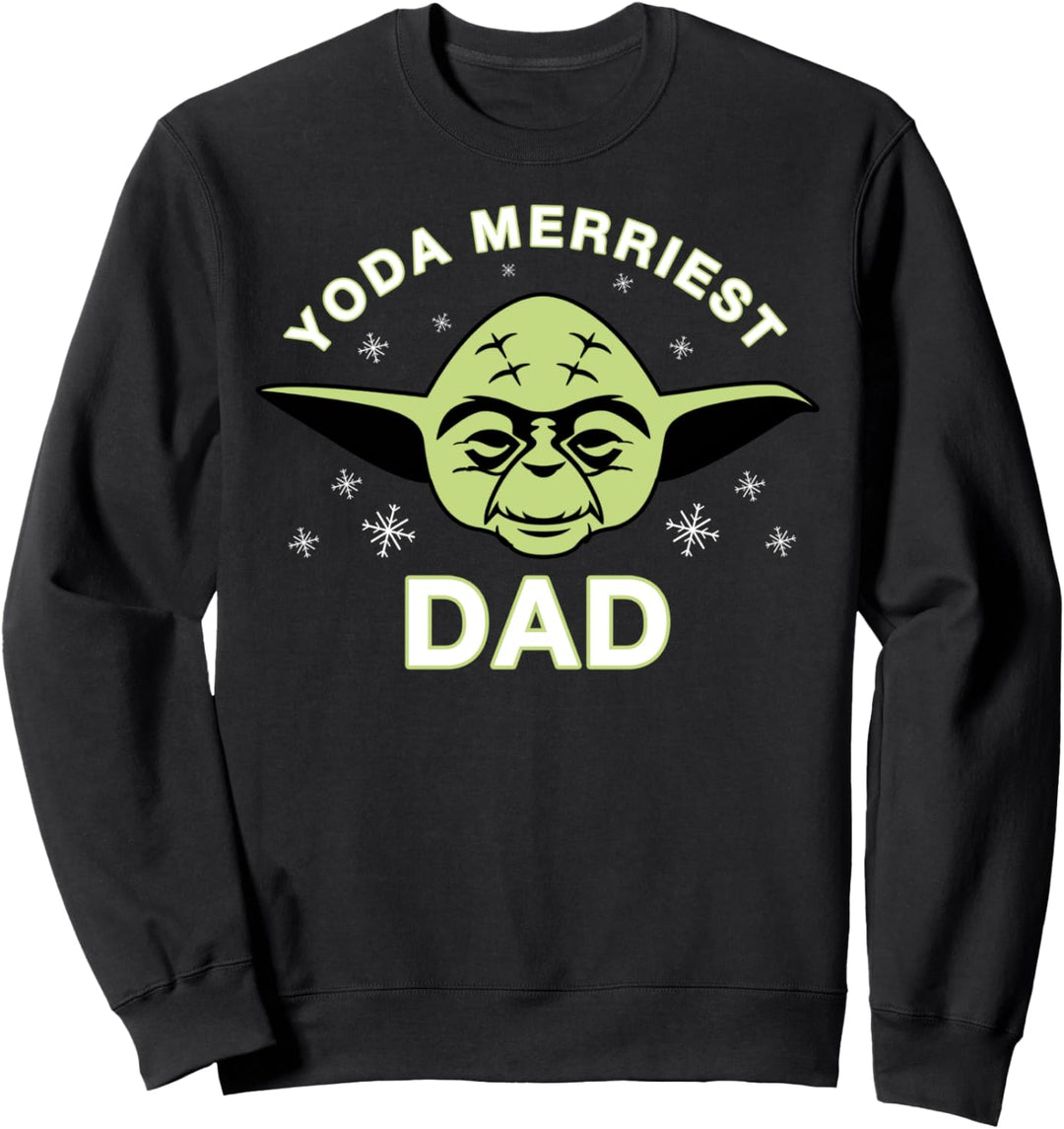 Star Wars Christmas Yoda Merriest Dad Sweatshirt