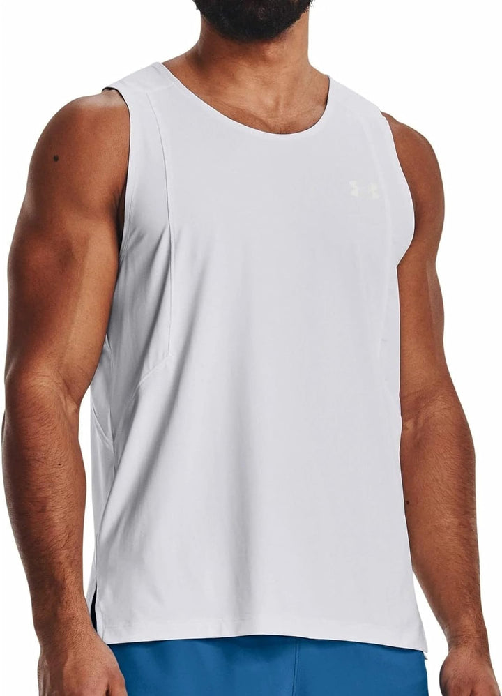Under Armour Iso-Chill Run Laser Tanktop Herren S Weiss/Reflekt, S Weiss/Reflekt