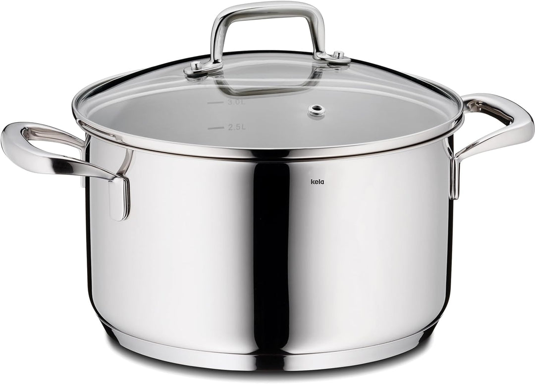 Kela 10175 Flavoria Fleischtopf, 18/8 Stainless Steel, 3.2 liters 3,2 l, 3,2 l