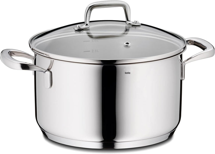 Kela 10175 Flavoria Fleischtopf, 18/8 Stainless Steel, 3.2 liters 3,2 l, 3,2 l