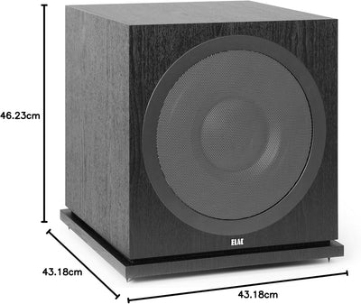 ELAC Debut Subwoofer SUB 3030, aktiver Lautsprecher für die Musikwiedergabe über Stereo-Anlage, Tief