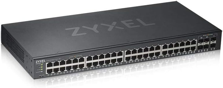 Zyxel Nebula Gigabit Ethernet Smart-Managed Switch mit 48 Ports und vier Gigabit-Combo-Ports sowie z