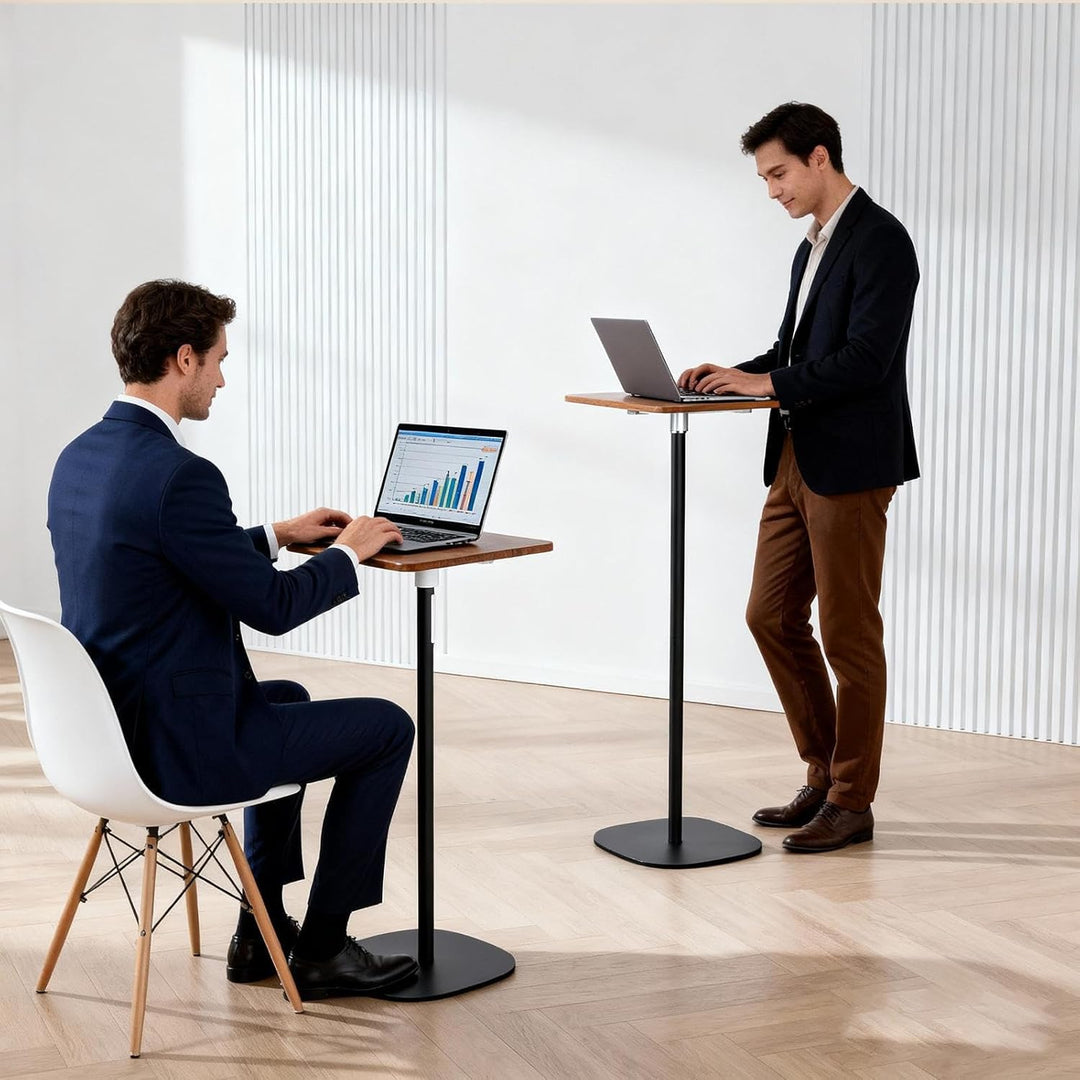 Generisch Stehpult Höhenverstellbar mit 46–120cm Laptop Ständer, Mobile Schreibtisch Verstellbarer B