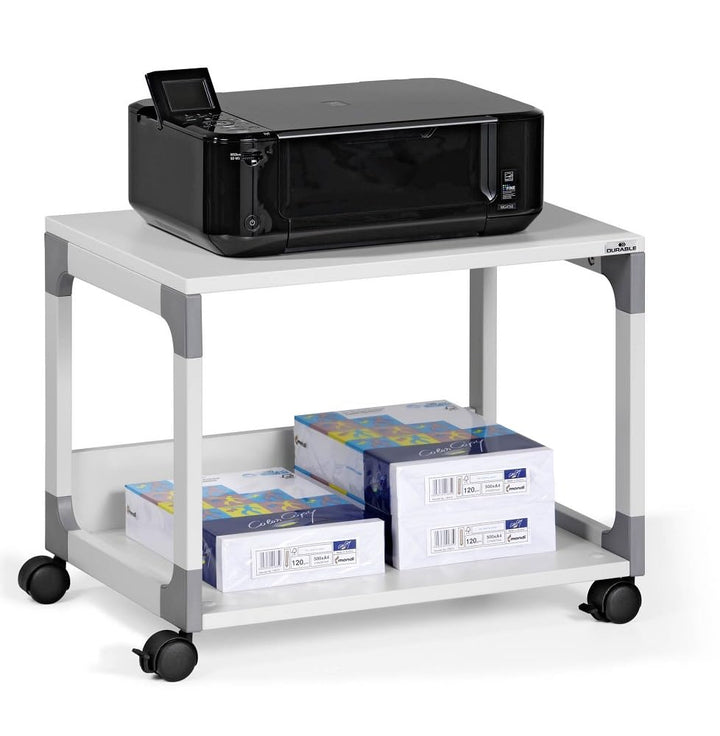 Durable System Multi Trolley 48, grau, glasfaserverstärkte Ecken, Kippschutz - 600 x 477 x 432 mm, 3
