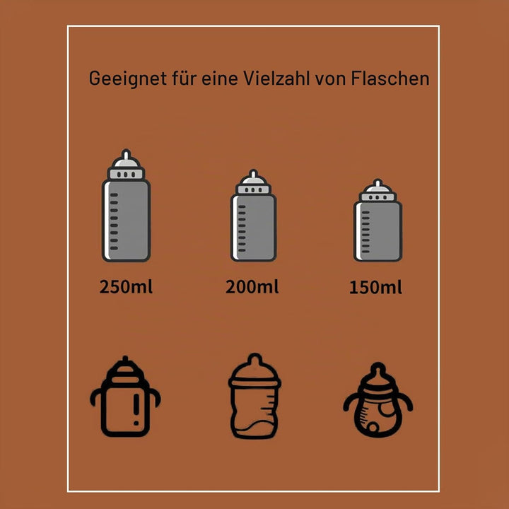 Flaschenwärmer Hülle, Babyflaschenwärmer Tasche, USB Betrieben 26 Gänge Temperatureinstellbarer Trag