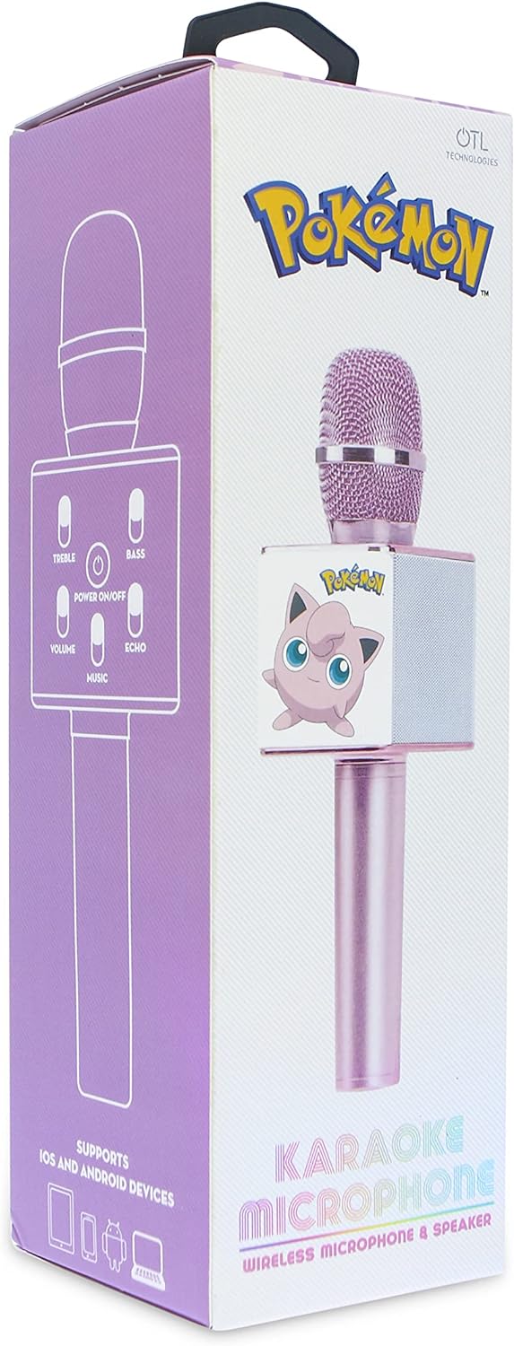 OTL Technologies Pokémon Jigglypuff Karaoke-Mikrofon mit Lautsprecher