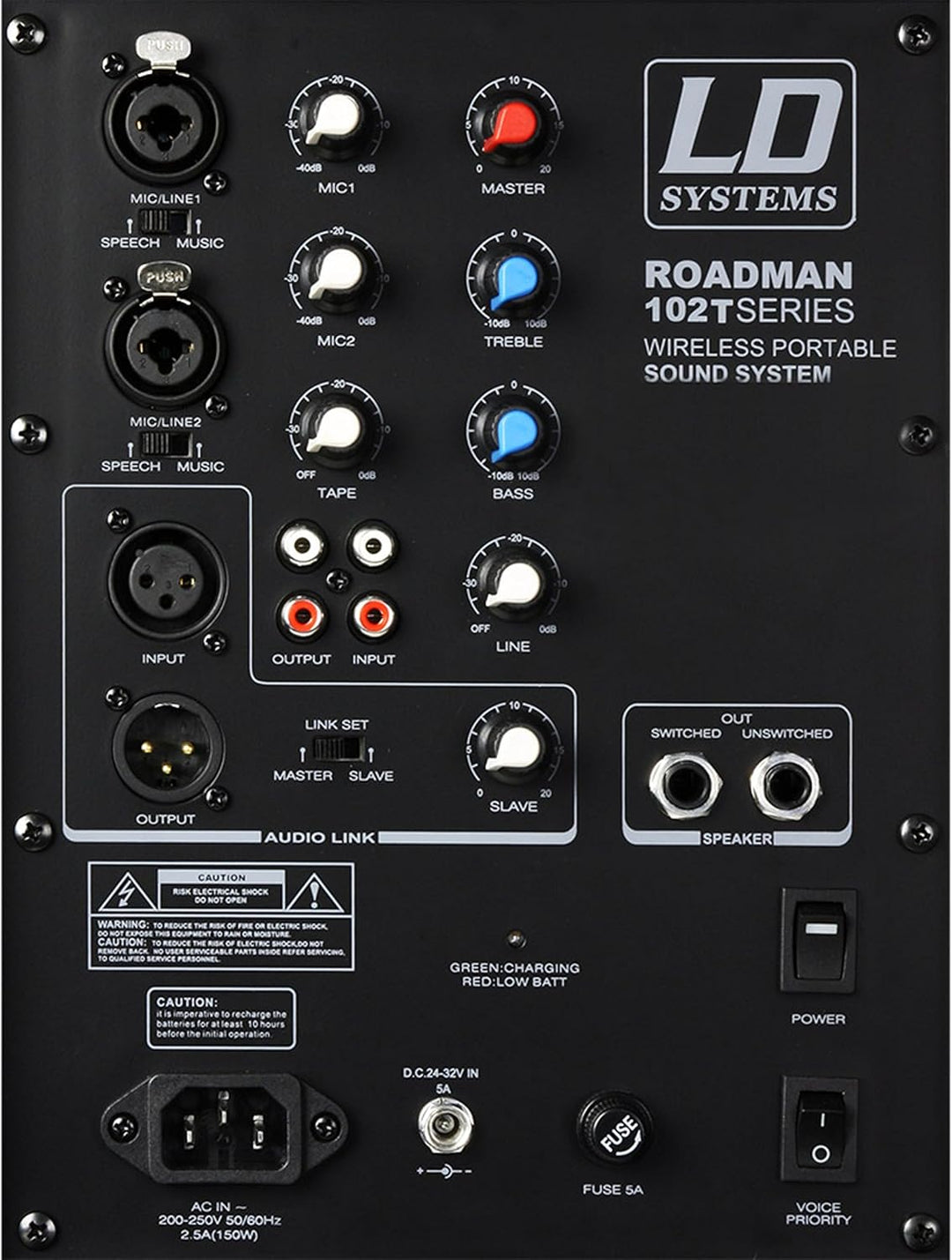 LD Systems Roadman 102 - Mobiler PA Lautsprecher mit Handmikrofon
