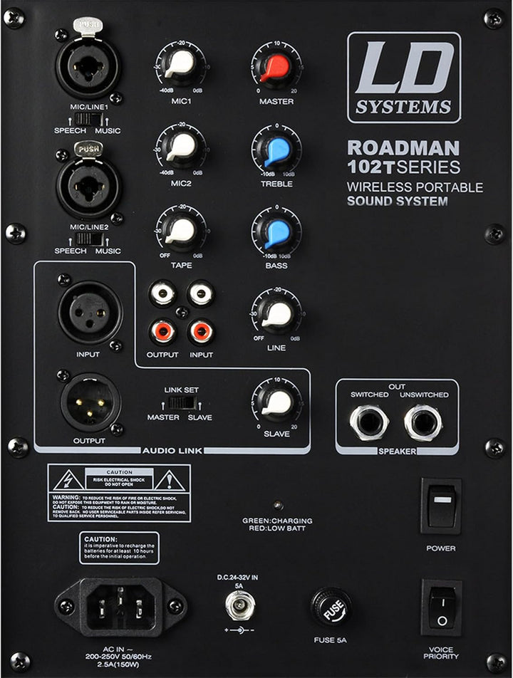 LD Systems Roadman 102 - Mobiler PA Lautsprecher mit Handmikrofon
