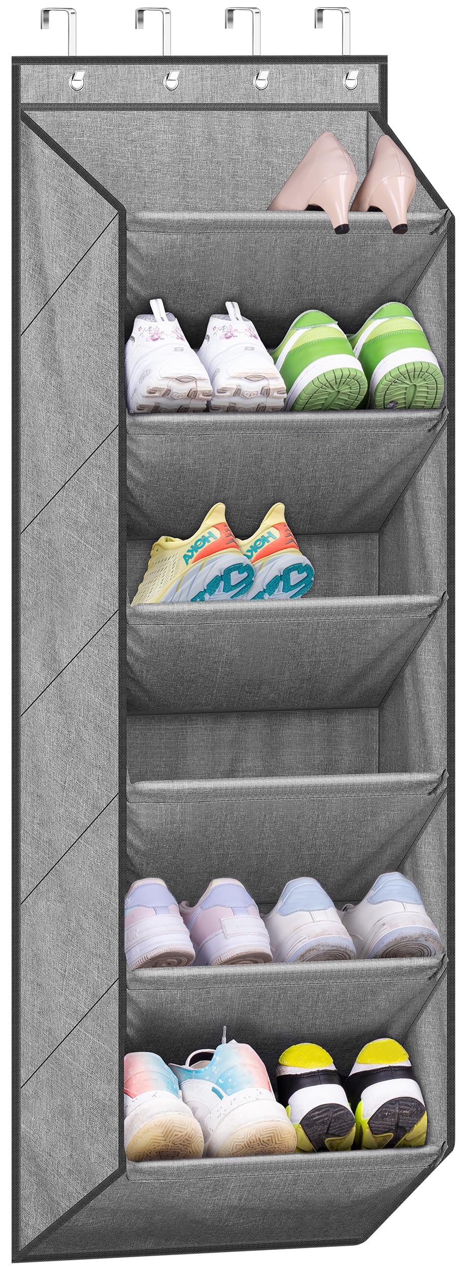 SLEEPING LAMB Schuhregal für Tür mit grosser tiefer Tasche, Schuh-Organizer für Schrank, Wohnheim un