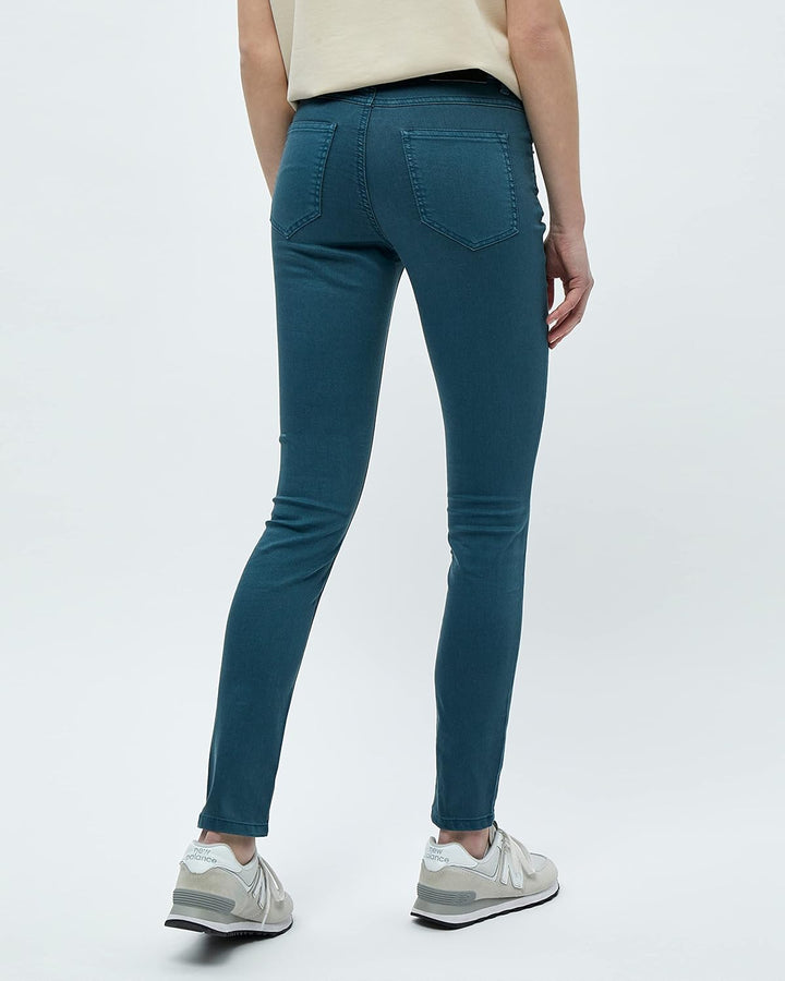 Desires Damen gefärbte Jeans mit mittelhohem Bund 26 1495 Atlantic Deep, 26 1495 Atlantic Deep