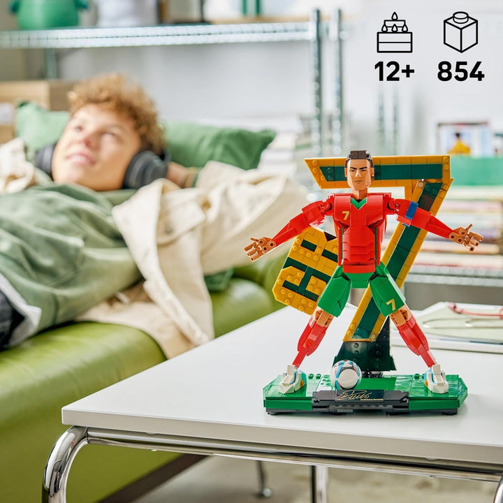 LEGO Editions Cristiano Ronaldo – Fussballlegende Spielzeug - 3D Figuren Modellbau - DIY Kinderzimme