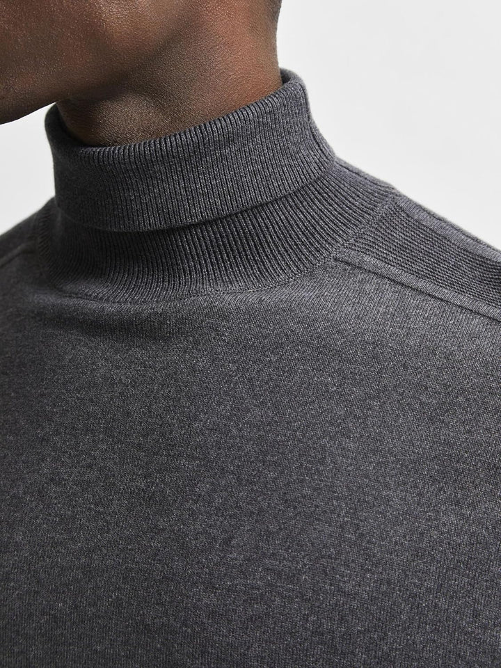 SELECTED HOMME Male Pullover Langarm Rollkragen S Antracit, S Antracit