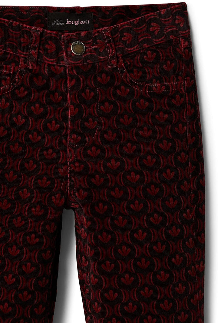 Desigual Mädchen Casual Pants 14 Jahre Rot, 14 Jahre Rot