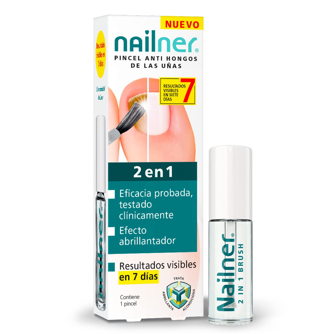 Nailner 2-in-1 Anti-Pilz-Pinsel für Nägel, 5 ml – Behandlung gegen Pilze an Händen und Füssen, sicht