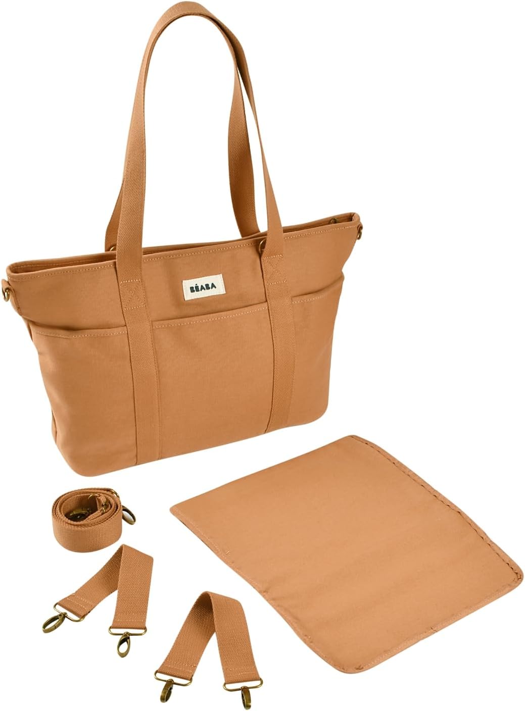 BÉABA Wickeltasche Baby Madrid 22L – Wickeltasche im Tote-Format, Unisex für Mama und Papa, 11 Fäche