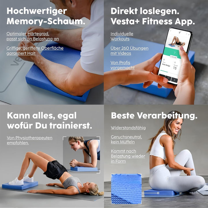 Innovatives Balance-Kissen 40 * 33 * 5 Yoga Foam Kissen Nicht Verformt Balance Pad Balance Matte Bal