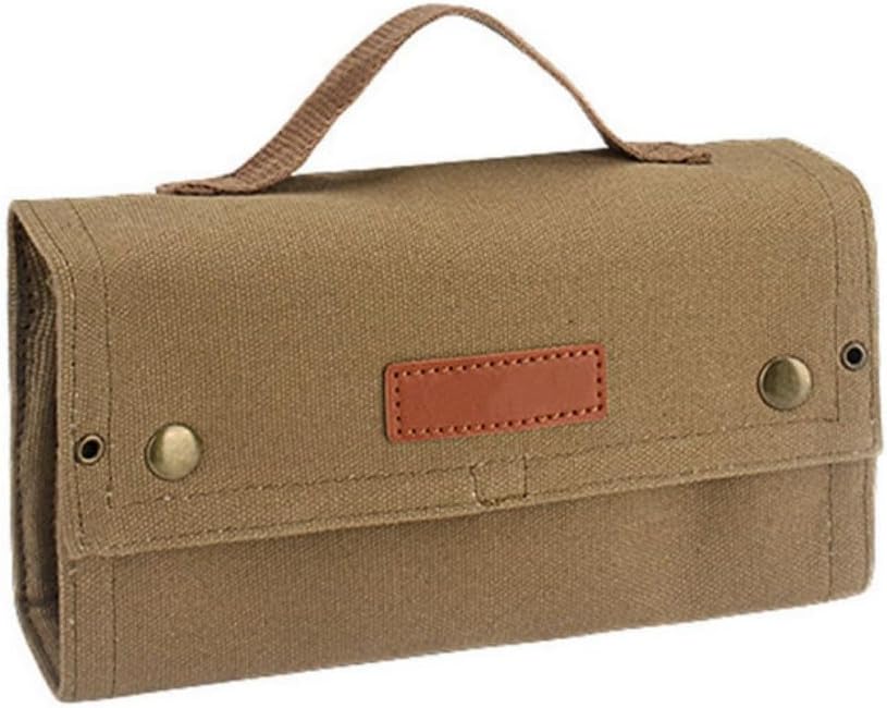 ACEXIER Outdoor Camping Tragbare Picknick Grill Gewürz Flasche Aufbewahrungstasche (Tan), Tan