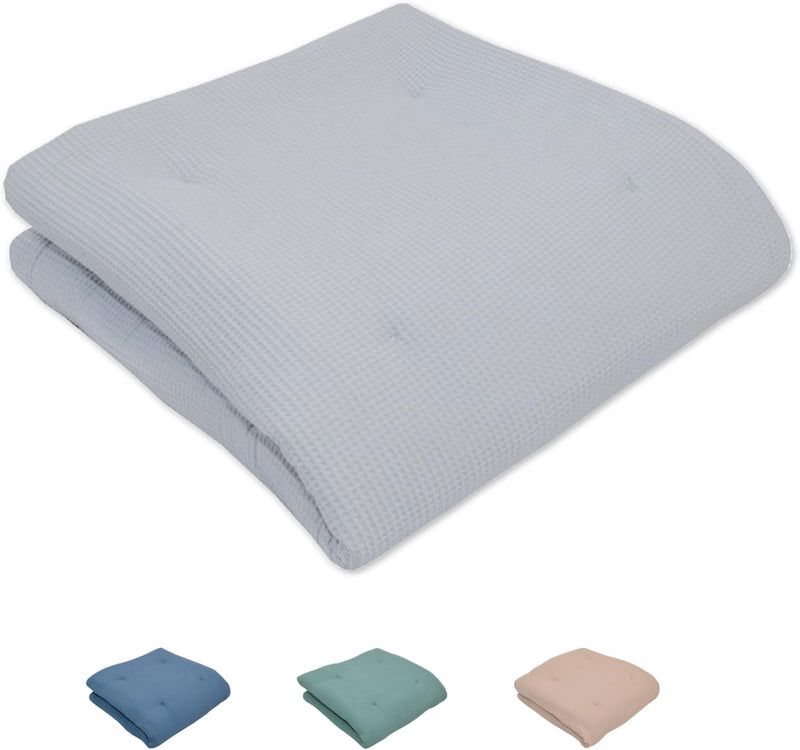ULLENBOOM ® Baby Krabbeldecke 120x120 cm gepolstert in Grau (Made in EU) - Krabbeldecke für Baby mit