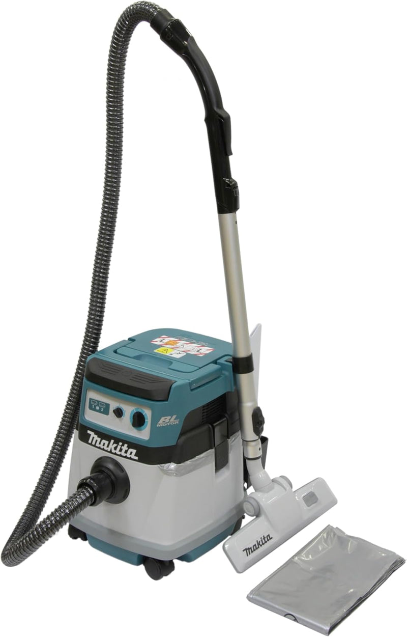 Makita DVC155LZX2 Akku-Staubsauger 15L 2x18V Nass+Trocken (ohne Akku, ohne Ladegerät) Petrol