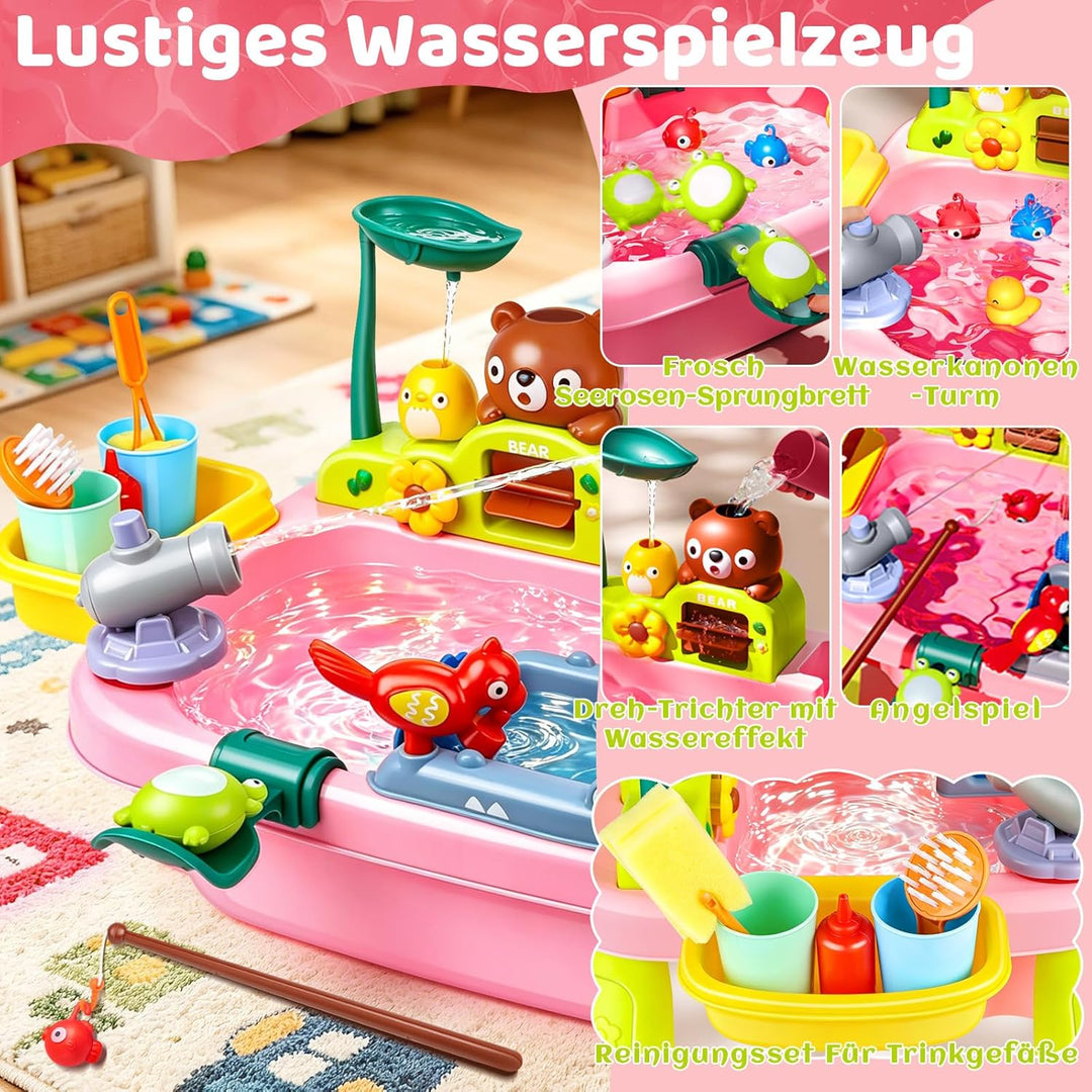 Kinder Spülbecken, Kinderwaschbecken mit Wasserkreislauf, Waschbecken Kinder mit Wasserfunktion, Was